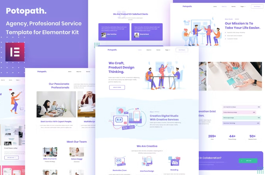 Potopath – Digital Agency Elementor Template