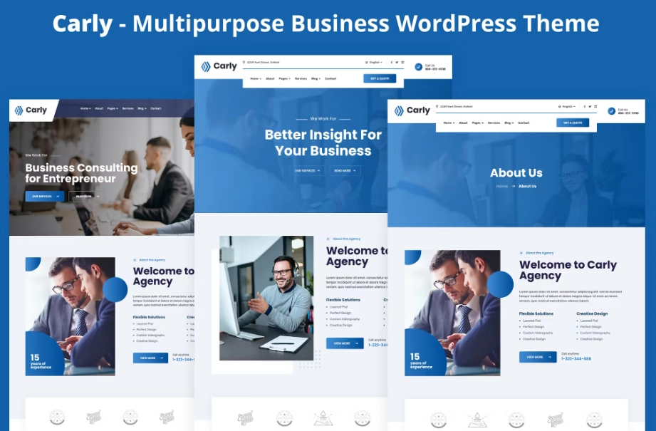 Carly – Multipurpose Business WordPress Theme