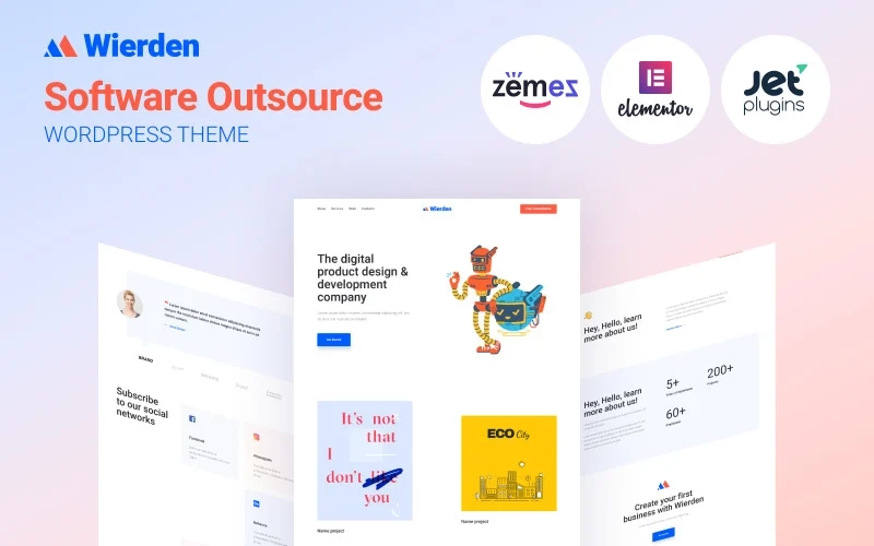 Wierden – Minimalistic And Modern Digital Product WordPress Theme