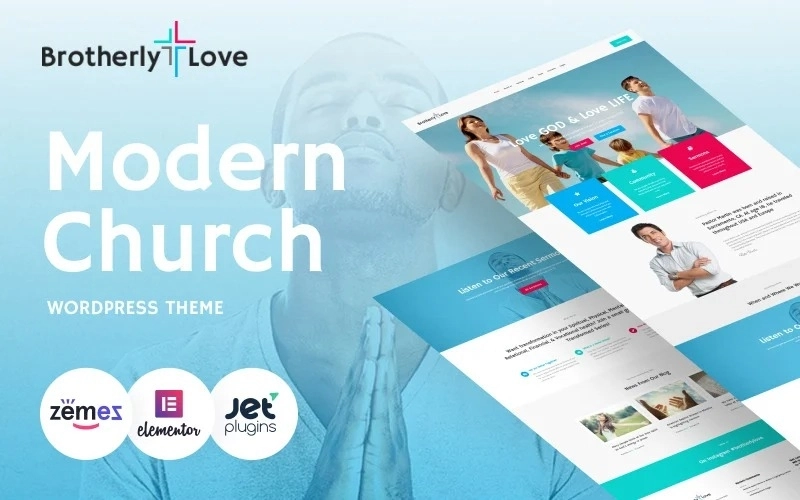 BrotherlyLove – Modern Church WordPress Theme
