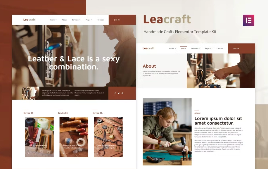 Leacraft – Handmade Crafts Elementor Template