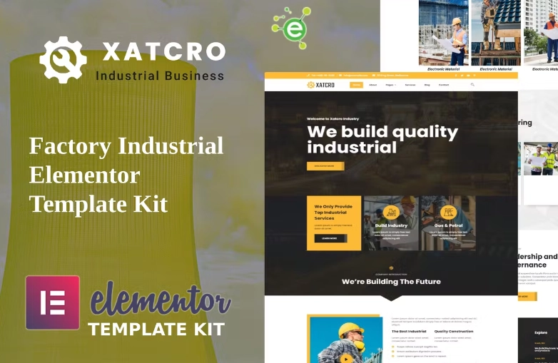 Xatcro – Factory Industrial Elementor Template