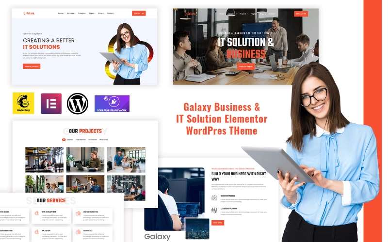 GalaxyPro – Consulting and IT WordPress Theme