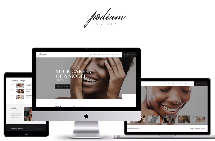 Podium – Model Agency WordPress Theme