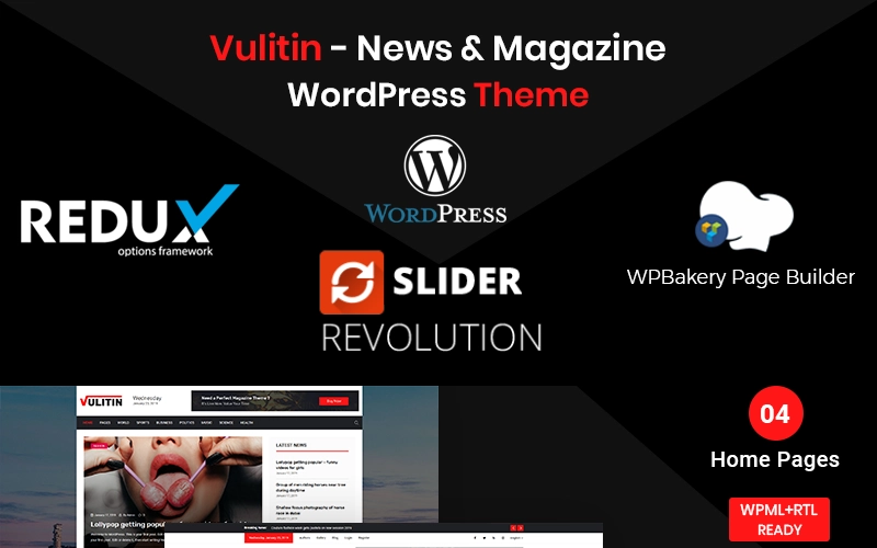 Vulitin – News & Magazine WordPress Theme
