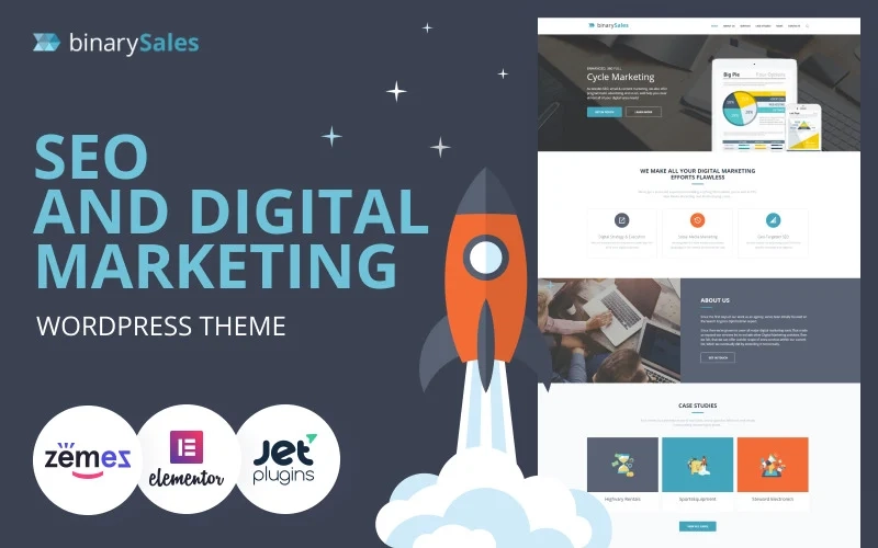 BinarySales – SEO & Digital Marketing WordPress Theme