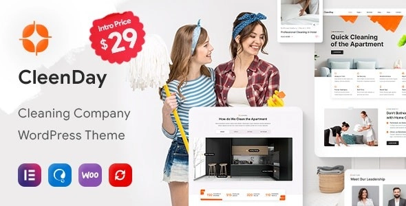 CleenDay – Cleaning Company WordPress Theme