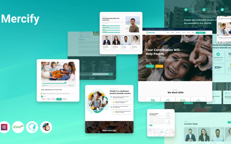 Mercify – Nonprofit, Charity, Donation and Fundraising WordPress Theme