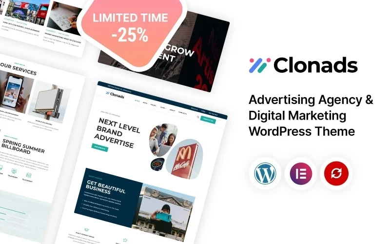 Clonads – Advertising Agency & Digital Marketing WordPress Theme