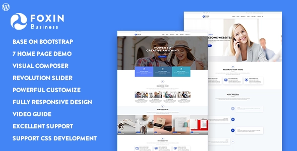 Foxin – Responsive Business WordPress Theme