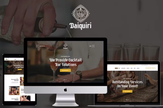 Daiquiri – Bartender Services & Catering WordPress Theme