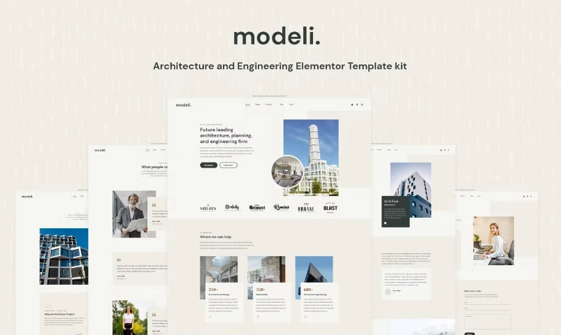 Modeli – Architecture & Engineering Elementor Template