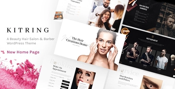 Kitring – A Beauty & Hair Salon WordPress Theme