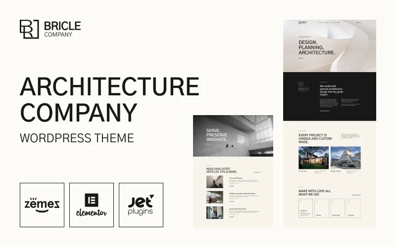 Bricle – Bootstrap Architecture WordPress Theme