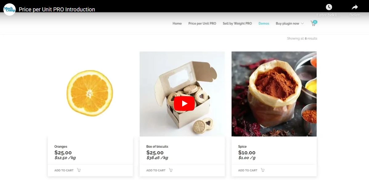 WooCommerce Price Per Unit PRO