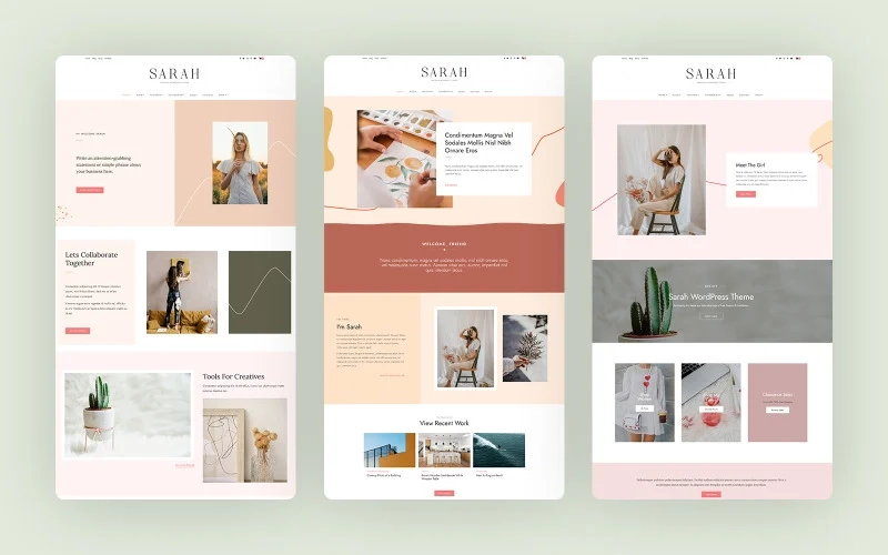 Sarah – Premium WordPress Theme