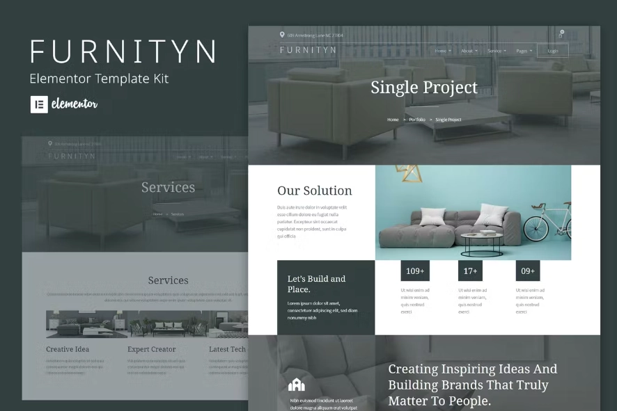 Furnityn – Interior Design Elementor Kit