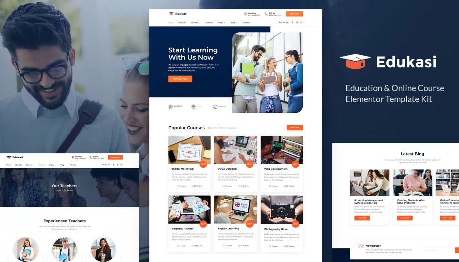 Edukasi – Education & Online Course Elementor Template