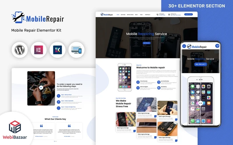 MobileRepair – Mobile Repair & Computer Services WordPress Template WordPress Theme