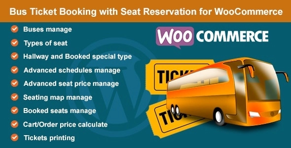 Bus Ticket Booking and Seat Reservation for WooCommerce