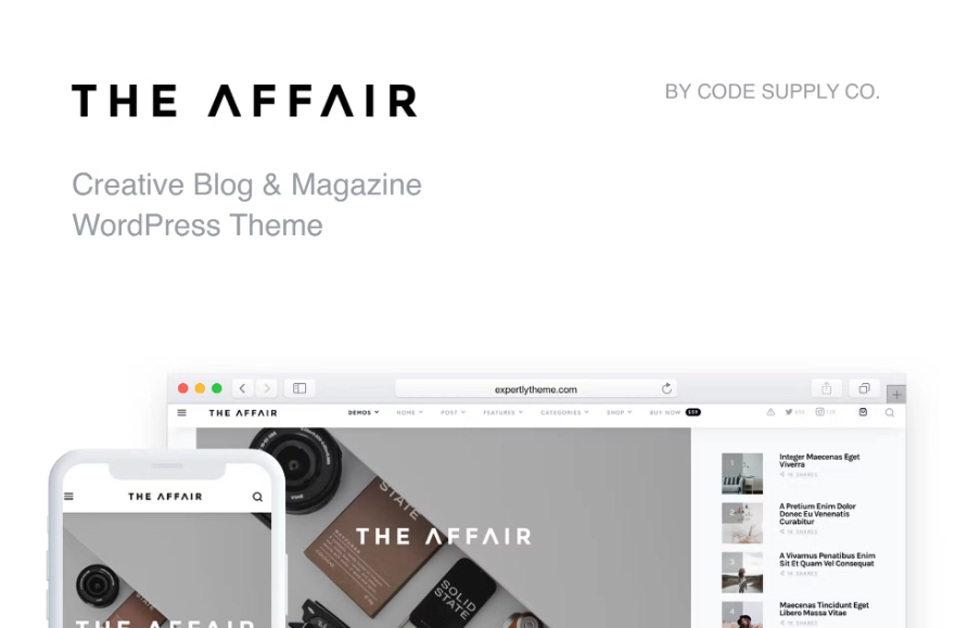 The Affair – WordPress Theme for Personal Blogs