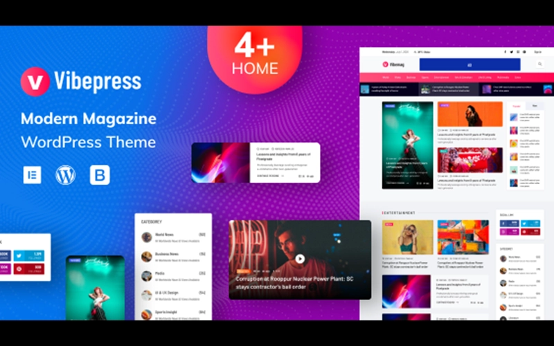 VibePress – Modern Magazine WordPress Theme