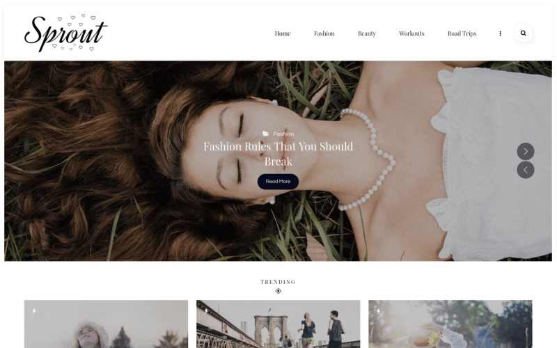 Sprout – Personal Blog WordPress Theme