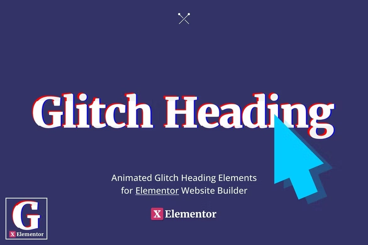 XElementor Glitch Heading
