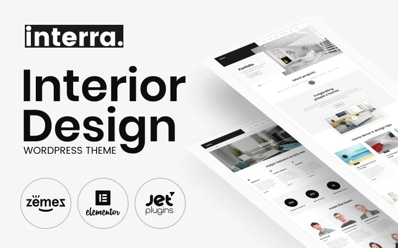 Interra – Interior Designer Portfolio WordPress Theme