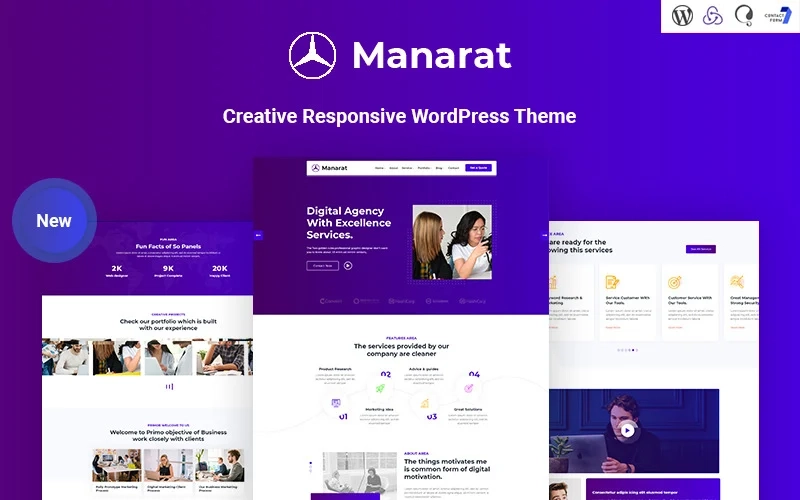 Manarat – Creative Responsive WordPress Theme