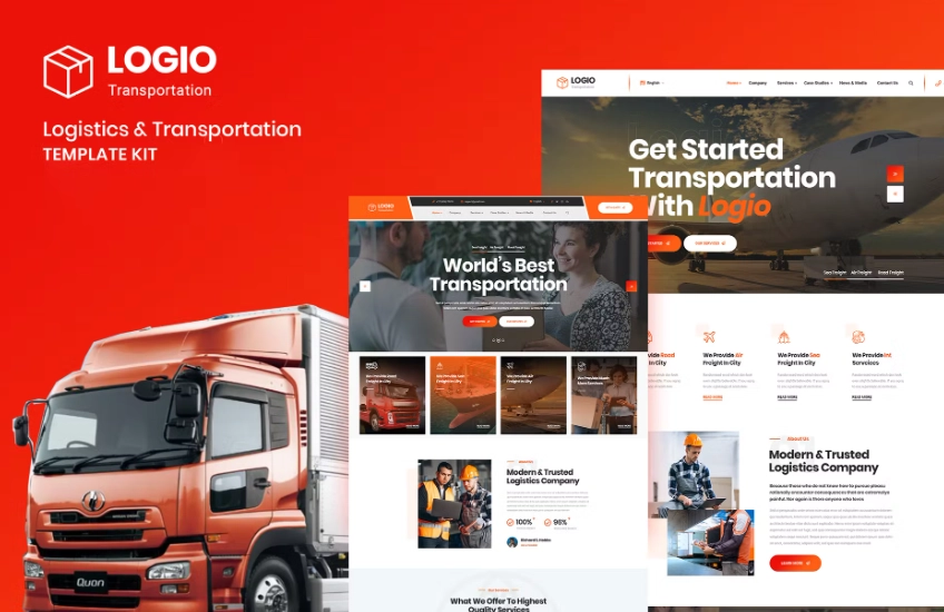 Logio – Logistics & Transportation Elementor Template