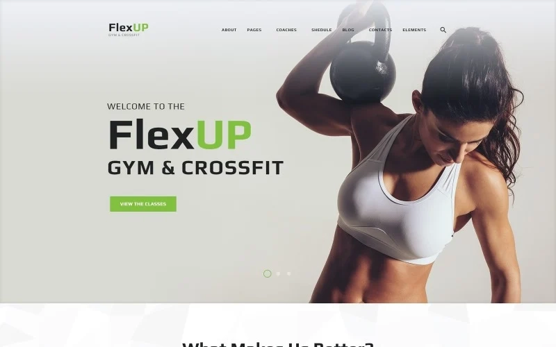 Flex Up – Crossfit WordPress theme WordPress Theme