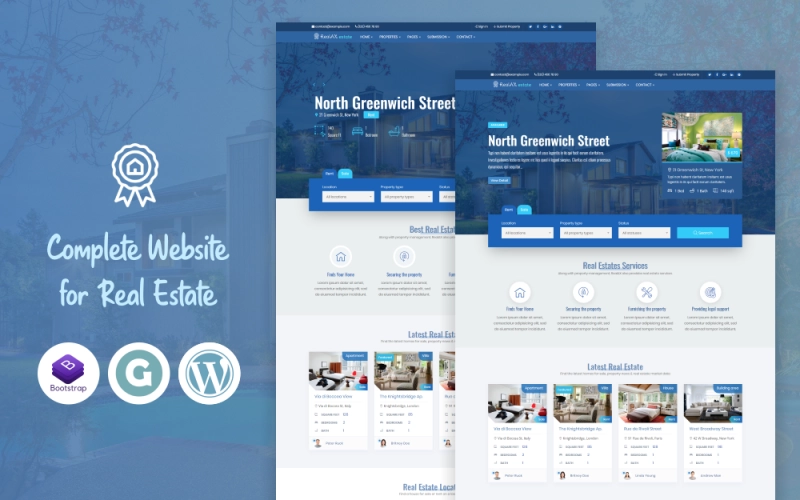 RealAX – Premium Real Estate WordPress Theme