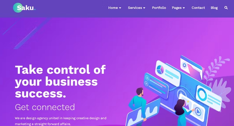 Saku – Business Agency Elementor Template