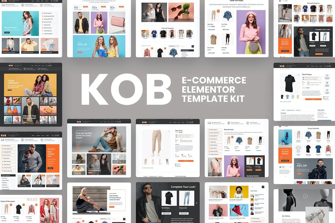 Kob – E-Commerce Elementor Pro Template