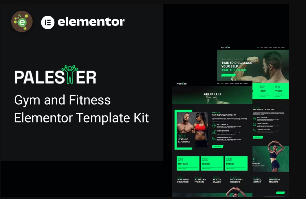 Palester – Gym & Fitness Elementor Template