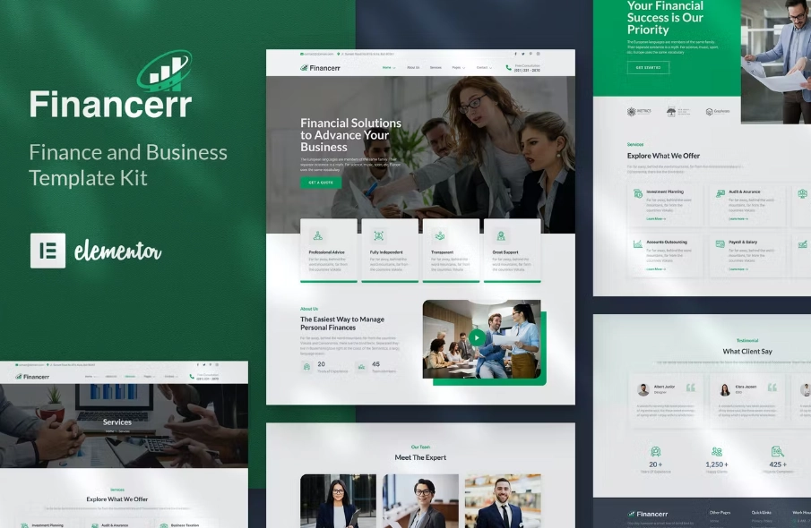 Financerr – Business & Finance Template