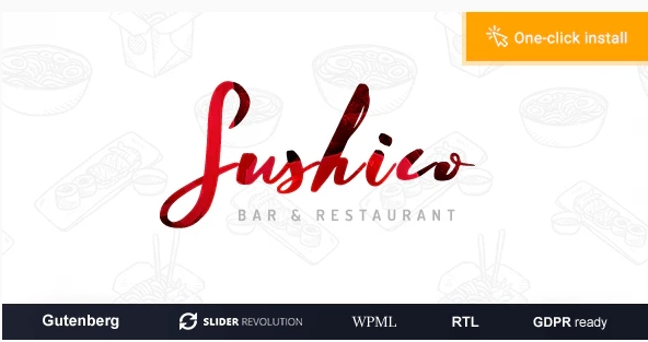 Sushico – Sushi and Asian Food Restaurant WordPress Theme