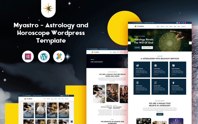 Myastro – Astrology and Horoscope Wordpress Template WordPress Theme