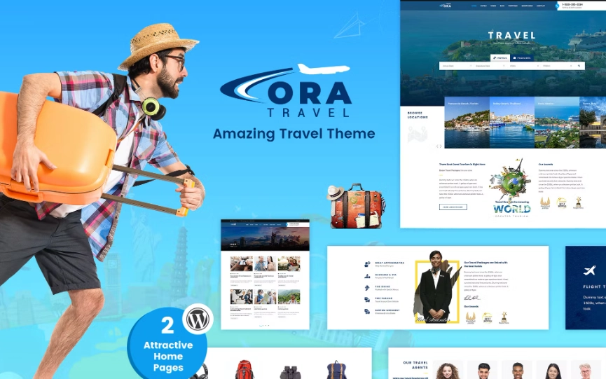 Ora | Travel, Tour Booking WordPress Theme
