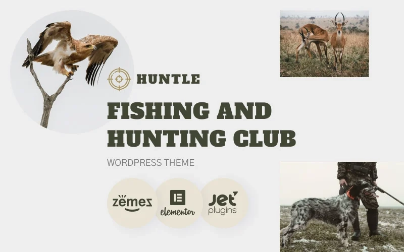 Huntle – Fishing and Hunting Club WordPress Theme