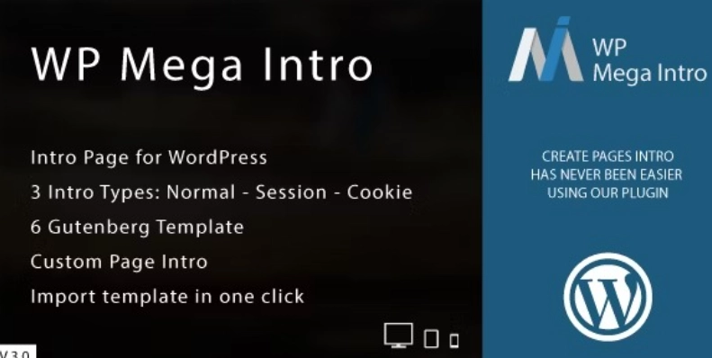 WP Mega Intro for WordPress