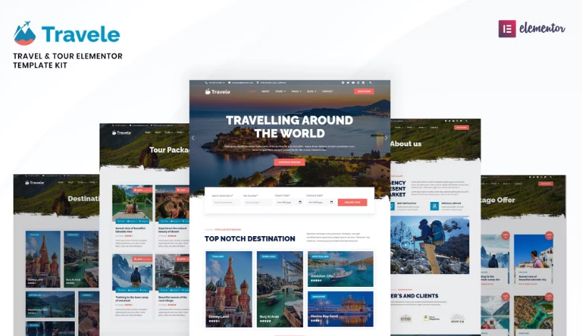 Travele – Travel & Tour Agency Elementor Template