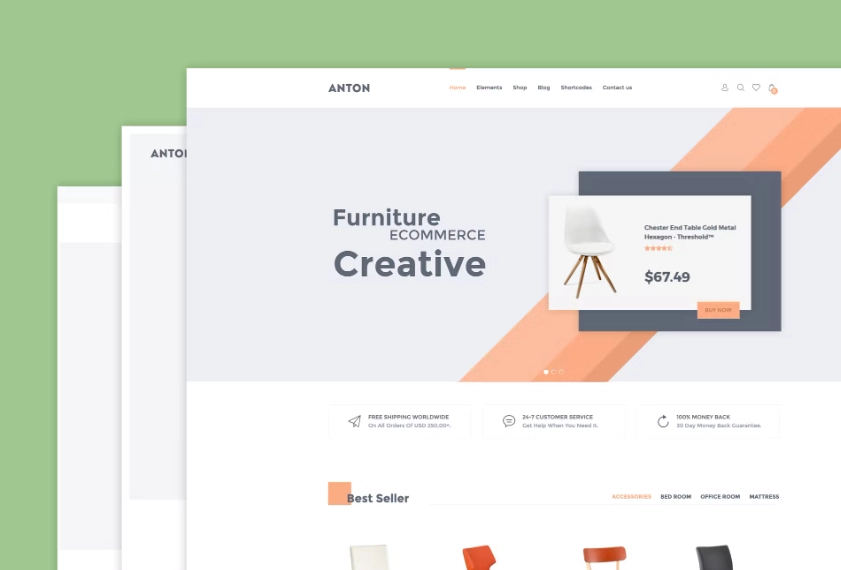 Anton – Furniture WooCommerce WordPress Theme