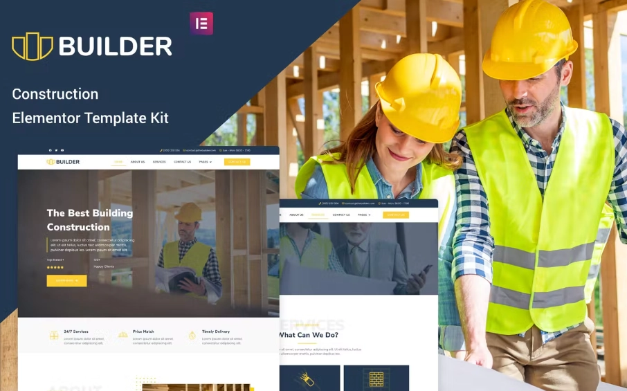 The Builder – Construction & Architecture Elementor Template