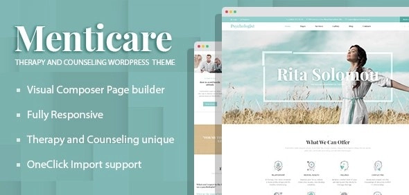 Menticare – Therapy and Counseling WordPress Theme
