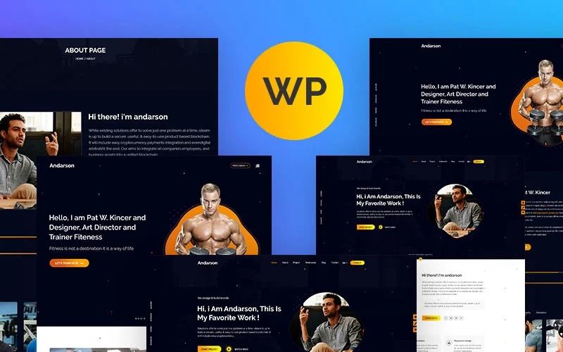 Andarson – Personal Portfolio Responsive WordPress Theme