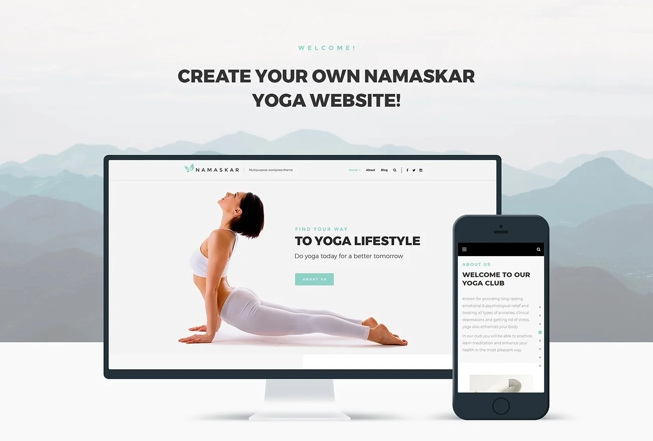 Namaskar – Yoga WordPress Theme