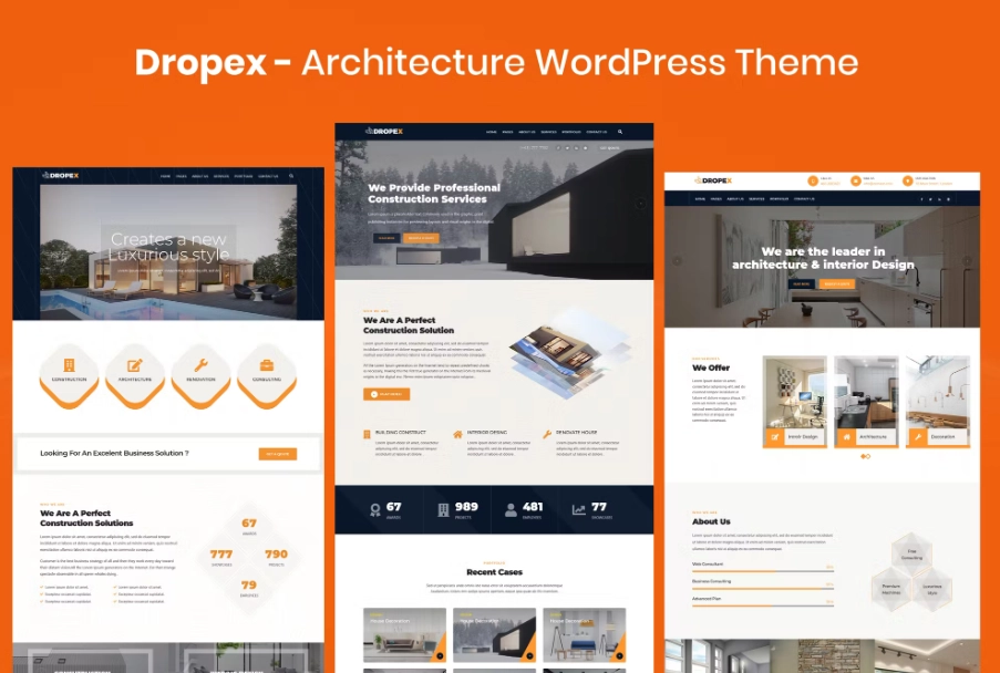 Dropex – Architecture WordPress Theme