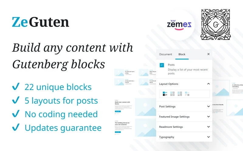 ZeGuten for Gutenberg